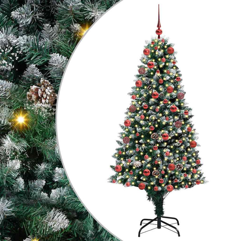 Load image into Gallery viewer, Vidaxl kunstkerstboom groen 180 cm pvc en staal en kunststof
