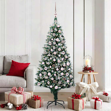 Vidaxl kunstkerstboom groen 180 cm pvc en staal en kunststof