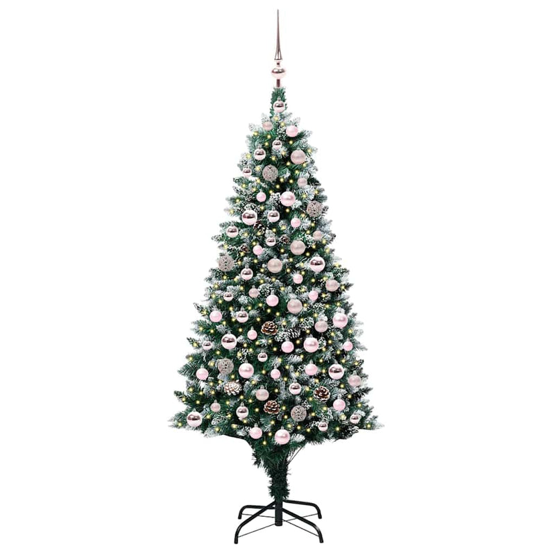 Load image into Gallery viewer, Vidaxl kunstkerstboom groen 180 cm pvc en staal en kunststof
