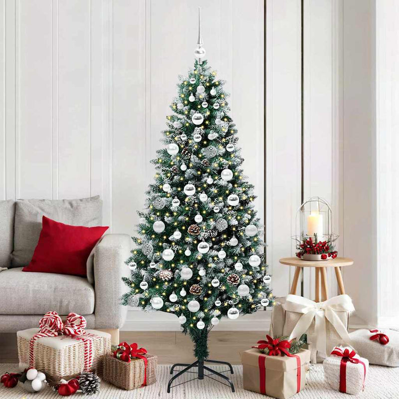 Load image into Gallery viewer, Vidaxl kunstkerstboom groen 180 cm pvc en staal en kunststof
