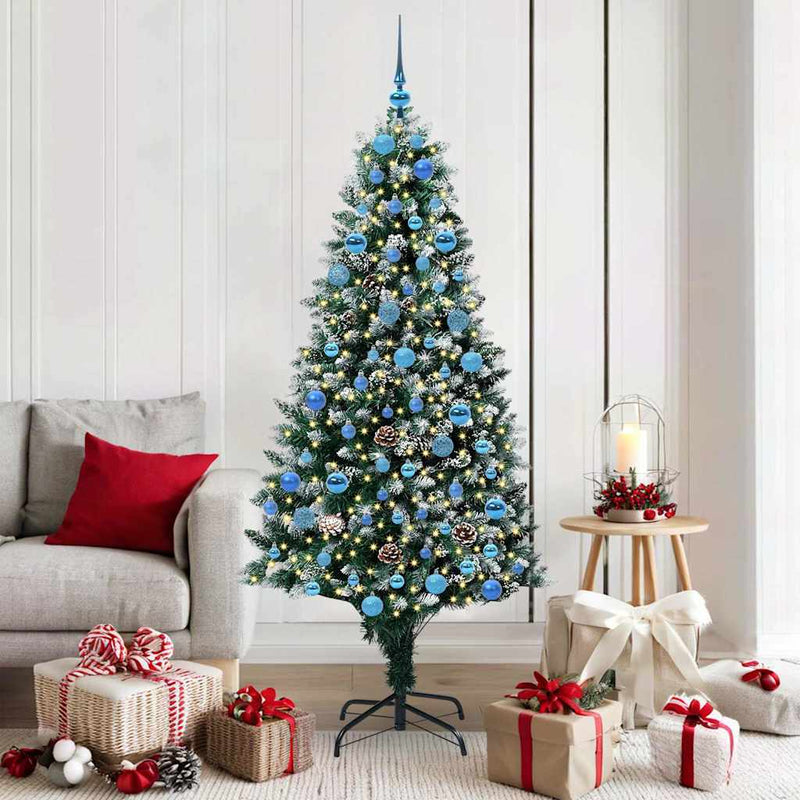 Load image into Gallery viewer, Vidaxl kunstkerstboom groen 180 cm pvc en staal en kunststof
