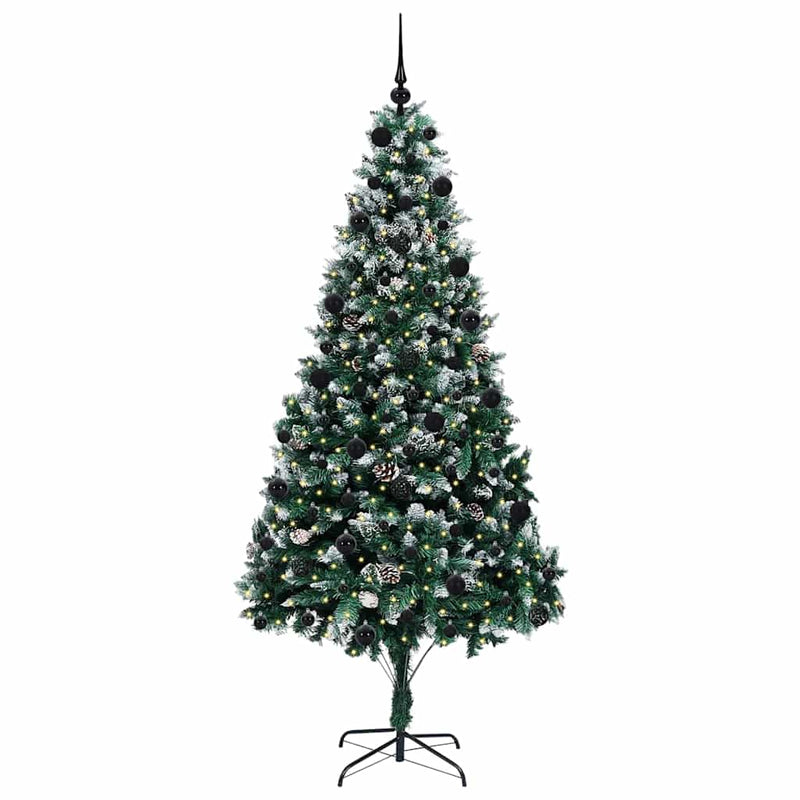 Load image into Gallery viewer, Vidaxl kunstkerstboom groen 210 cm pvc en staal en kunststof
