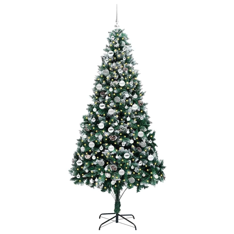 Load image into Gallery viewer, Vidaxl kunstkerstboom groen 210 cm pvc en staal en kunststof
