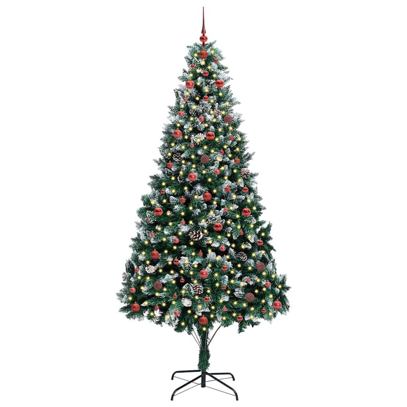 Load image into Gallery viewer, Vidaxl kunstkerstboom groen 240 cm pvc en staal en kunststof

