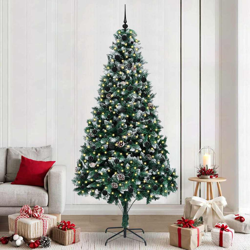 Load image into Gallery viewer, Vidaxl kunstkerstboom groen 240 cm pvc en staal en kunststof
