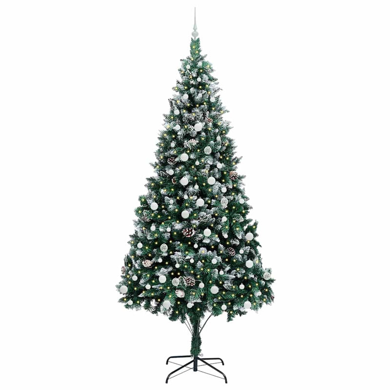 Load image into Gallery viewer, Vidaxl kunstkerstboom groen 240 cm pvc en staal en kunststof
