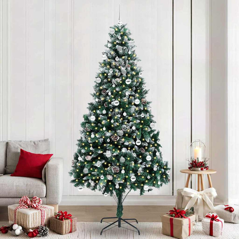 Load image into Gallery viewer, Vidaxl kunstkerstboom groen 240 cm pvc en staal en kunststof
