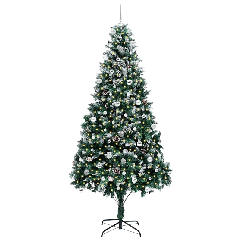Load image into Gallery viewer, Vidaxl kunstkerstboom groen 240 cm pvc en staal en kunststof
