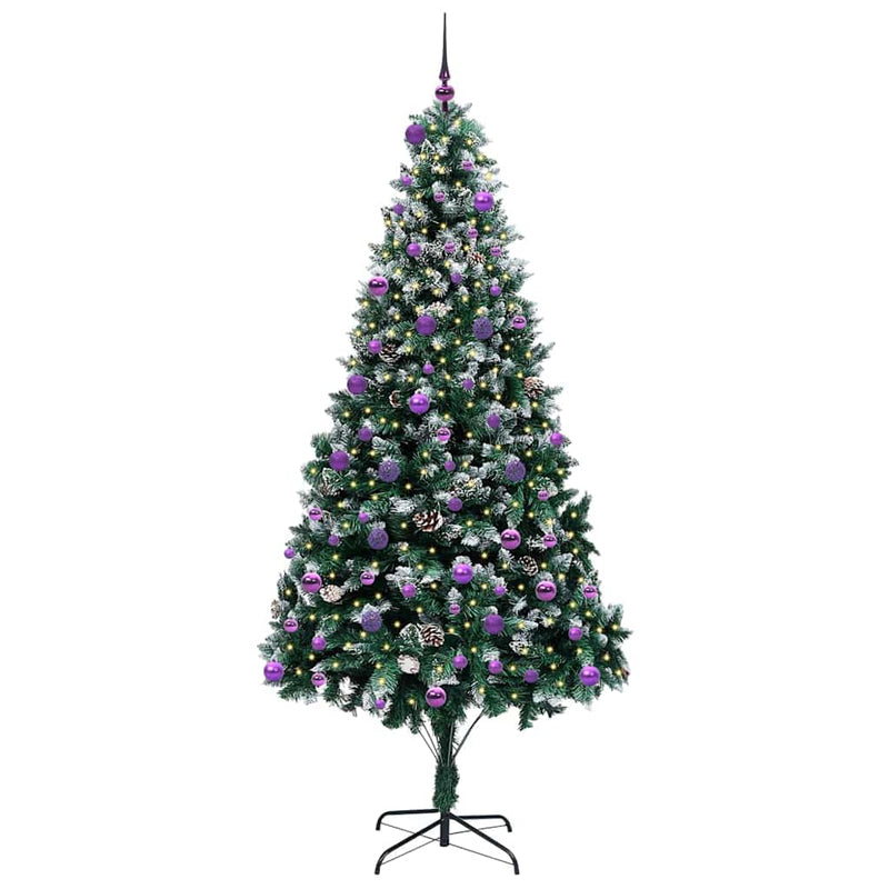 Load image into Gallery viewer, Vidaxl kunstkerstboom groen 240 cm pvc en staal en kunststof
