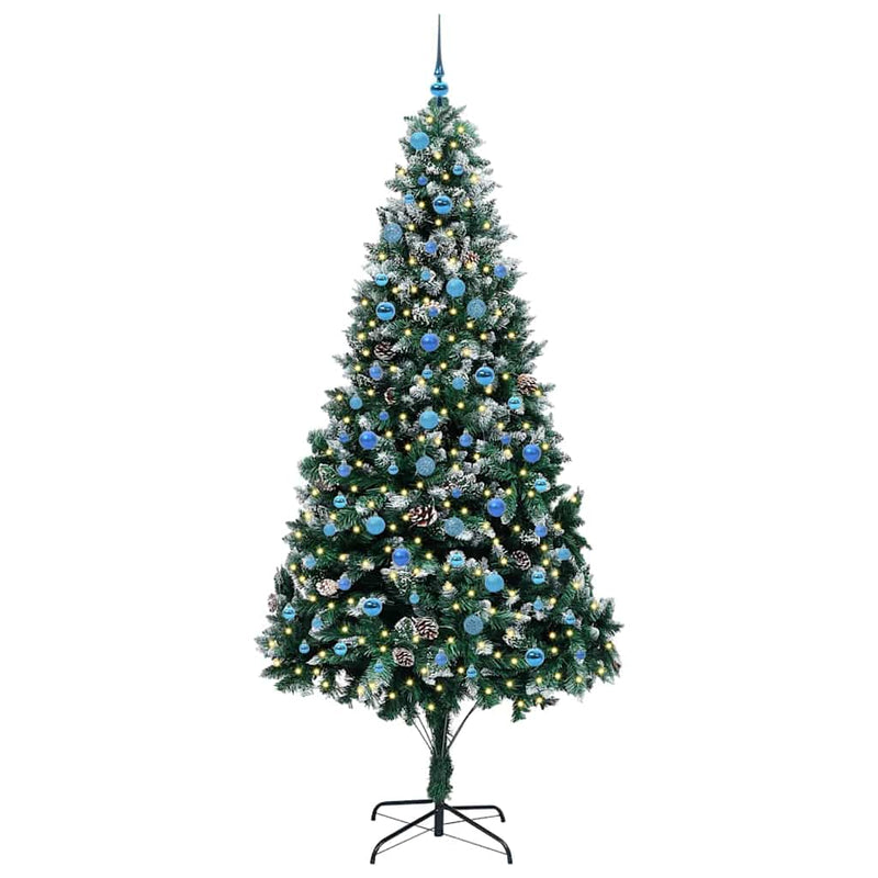 Load image into Gallery viewer, Vidaxl kunstkerstboom groen 240 cm pvc en staal en kunststof

