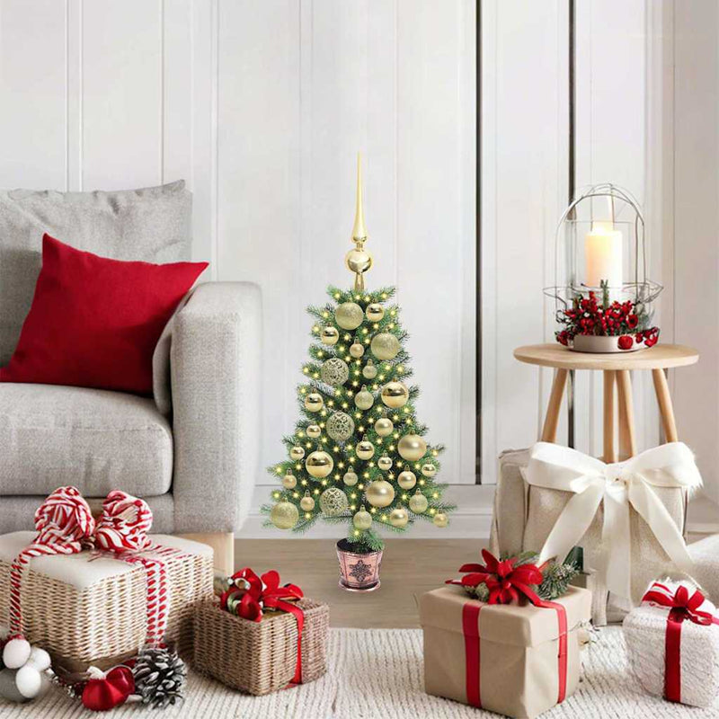Load image into Gallery viewer, Vidaxl kerstboom met 150 led met standaard groen 65 cm pe
