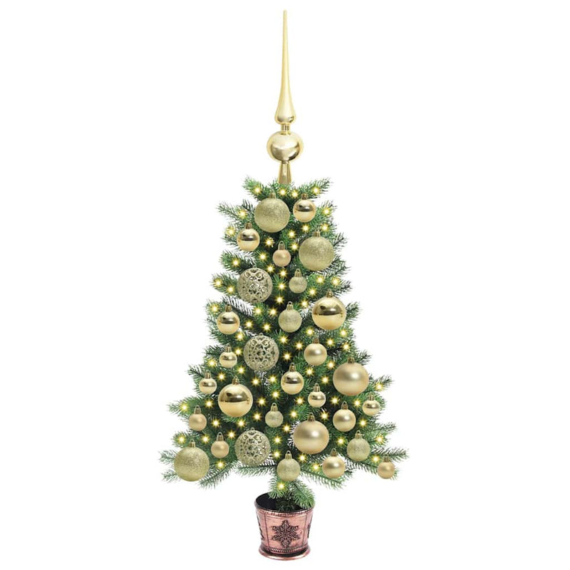 Load image into Gallery viewer, Vidaxl kerstboom met 150 led met standaard groen 65 cm pe
