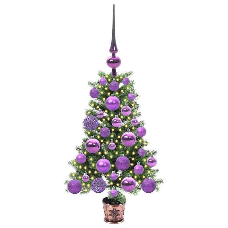 Load image into Gallery viewer, Vidaxl kerstboom met 150 led met standaard groen 65 cm pe
