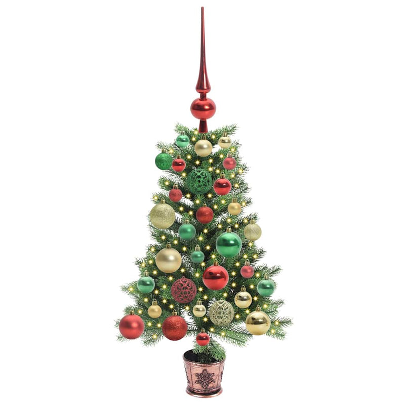 Load image into Gallery viewer, Vidaxl kerstboom met 150 led met standaard groen 65 cm pe
