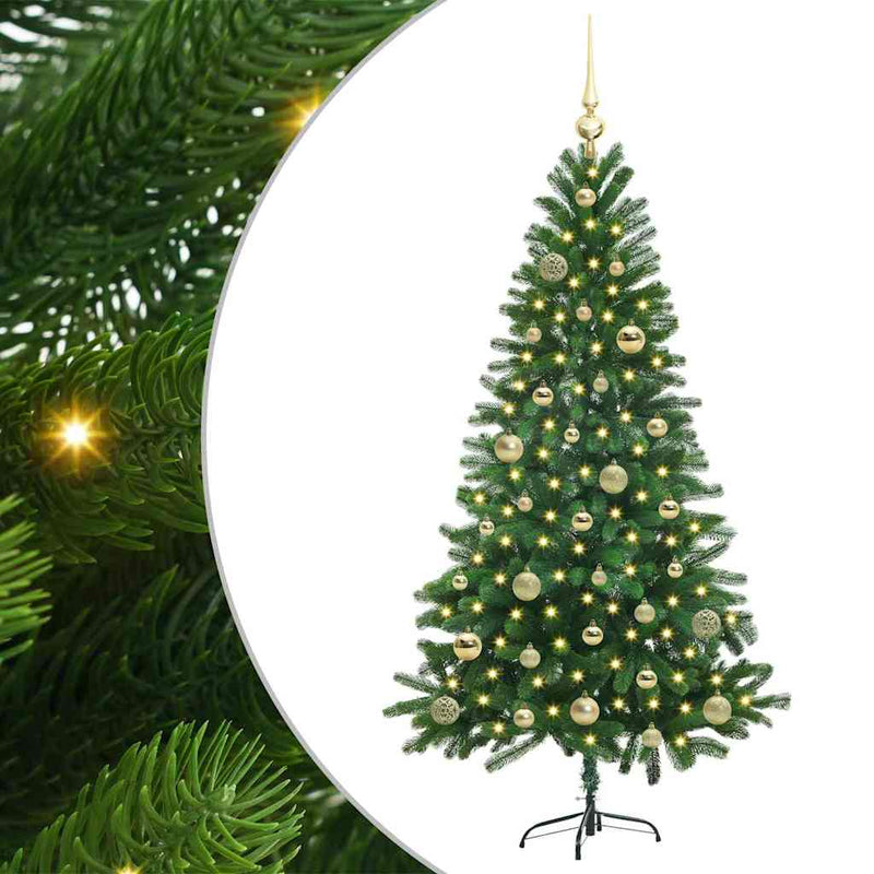 Load image into Gallery viewer, Vidaxl kerstboom met 150 led met standaard groen 150 cm pe
