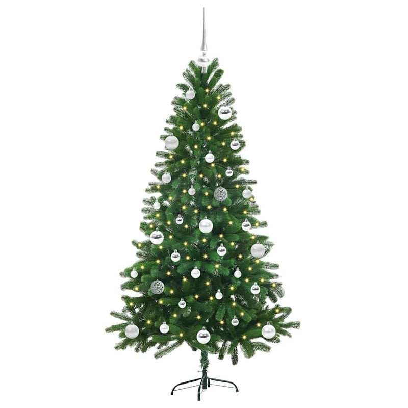 Load image into Gallery viewer, Vidaxl kerstboom met 150 led met standaard groen 150 cm pe

