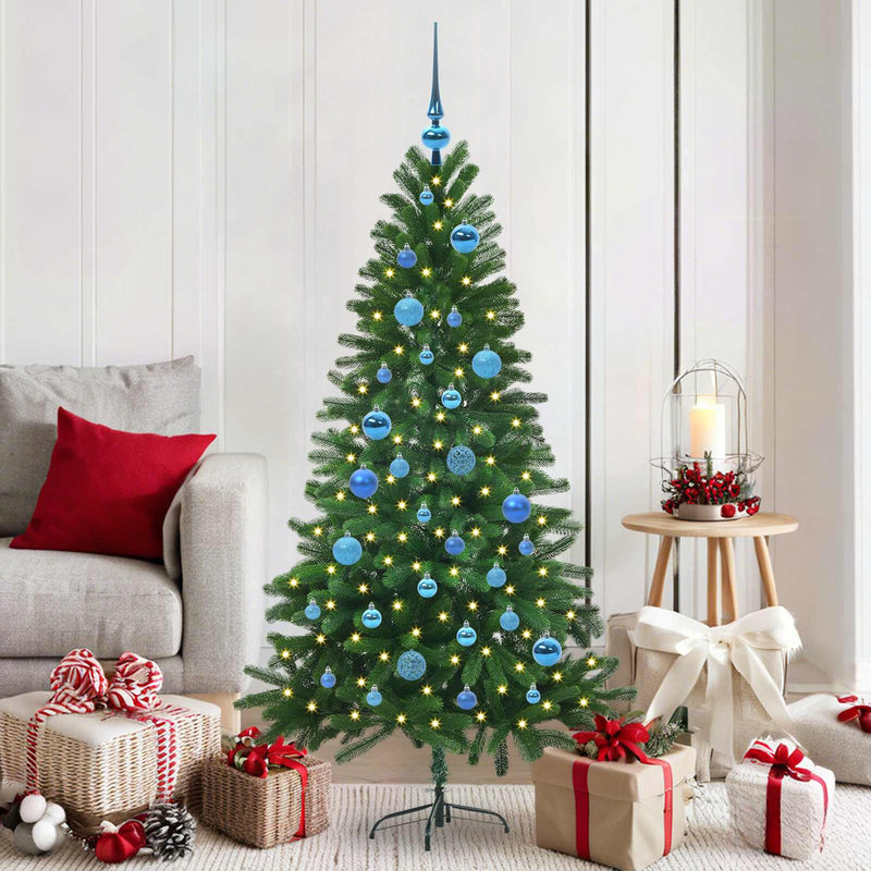 Load image into Gallery viewer, Vidaxl kerstboom met 150 led met standaard groen 150 cm pe
