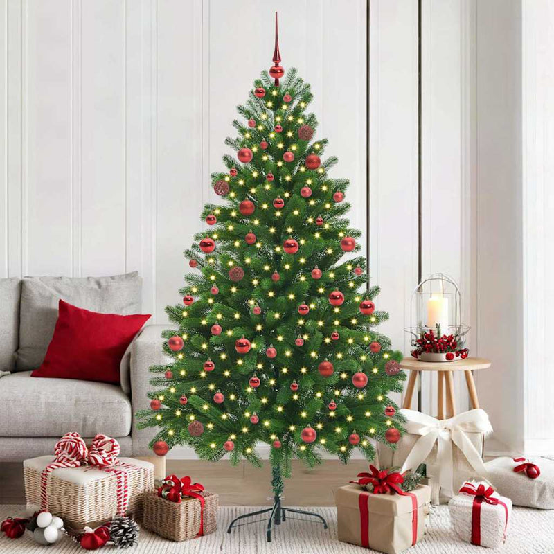 Load image into Gallery viewer, Vidaxl kerstboom met 300 led met standaard groen 180 cm pe
