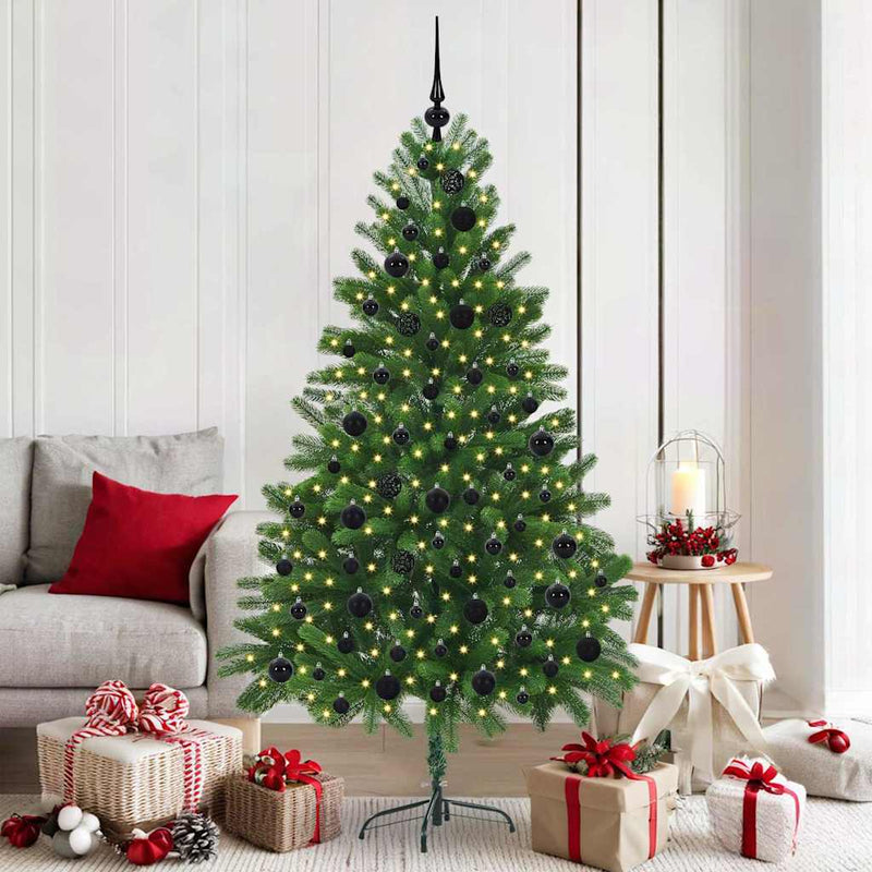 Load image into Gallery viewer, Vidaxl kerstboom met 300 led met standaard groen 180 cm pe
