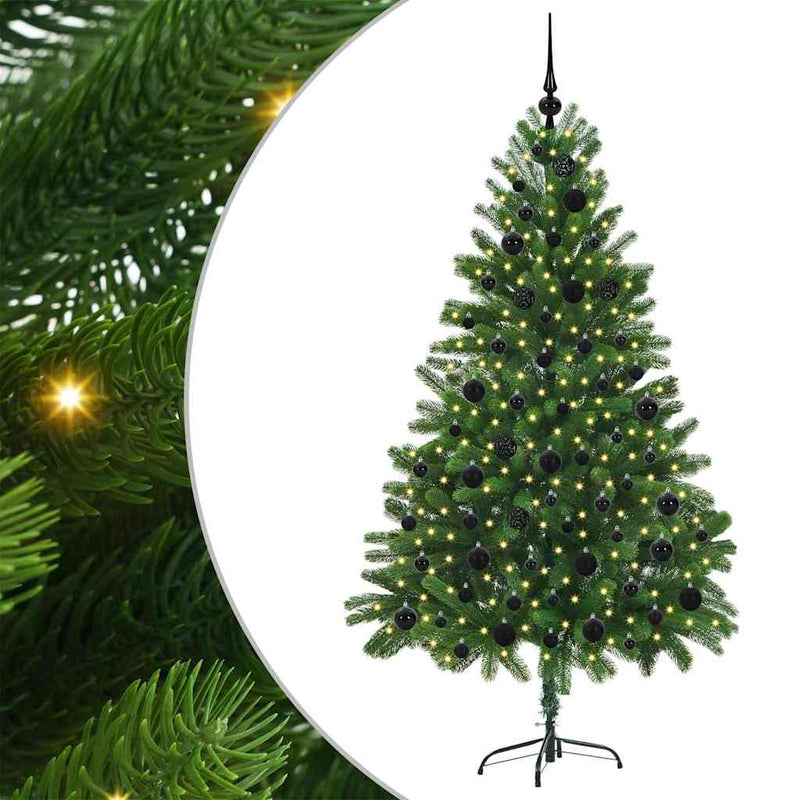 Load image into Gallery viewer, Vidaxl kerstboom met 300 led met standaard groen 180 cm pe
