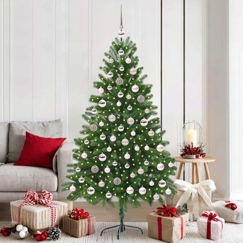 Load image into Gallery viewer, Vidaxl kerstboom met 300 led met standaard groen 180 cm pe
