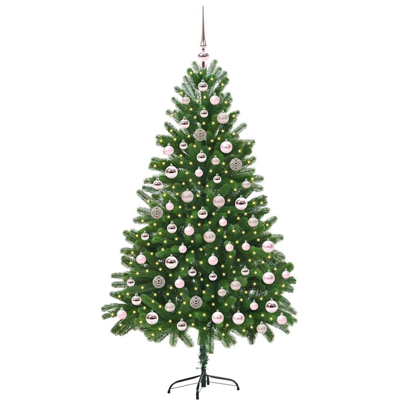 Load image into Gallery viewer, Vidaxl kerstboom met 300 led met standaard groen 180 cm pe
