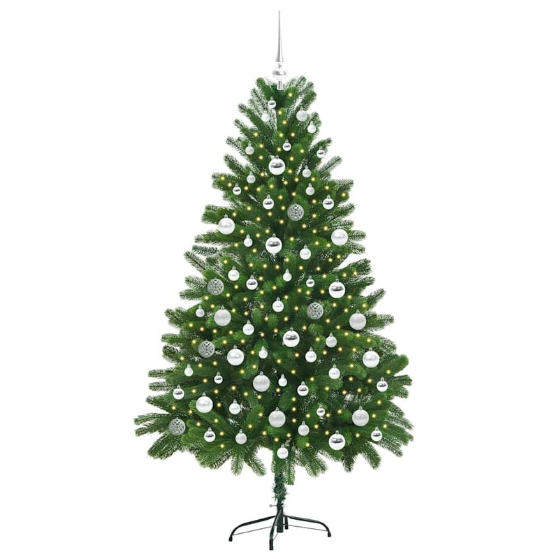 Load image into Gallery viewer, Vidaxl kerstboom met 300 led met standaard groen 180 cm pe
