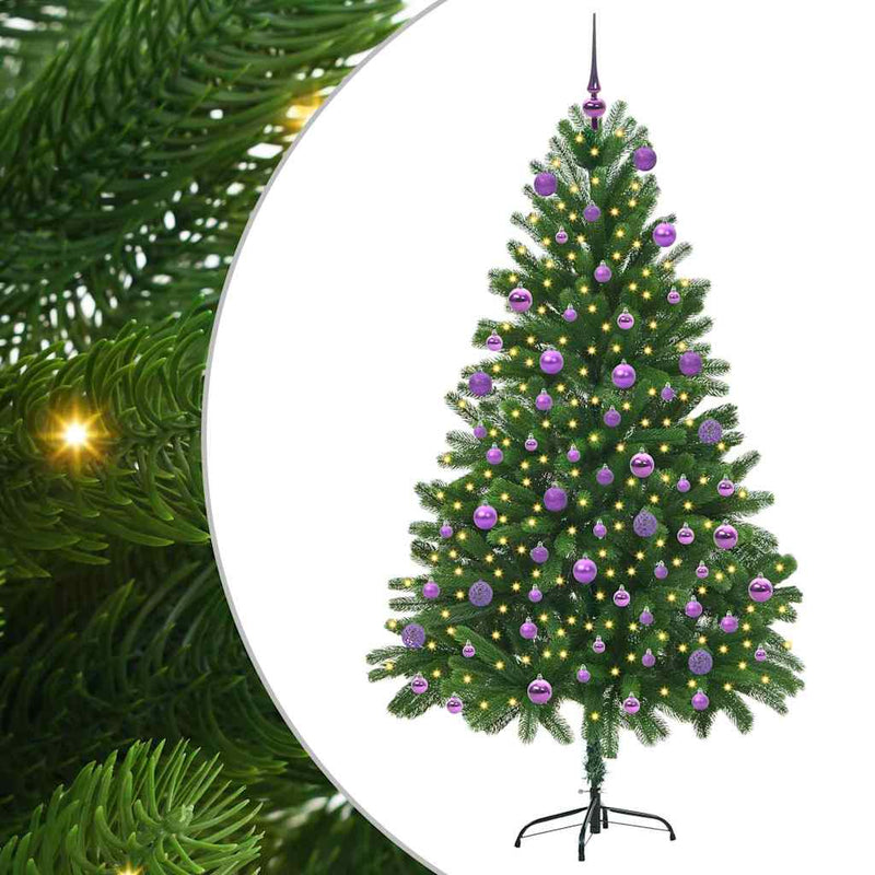 Load image into Gallery viewer, Vidaxl kerstboom met 300 led met standaard groen 180 cm pe

