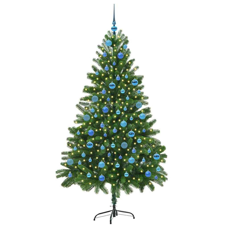 Load image into Gallery viewer, Vidaxl kerstboom met 300 led met standaard groen 180 cm pe
