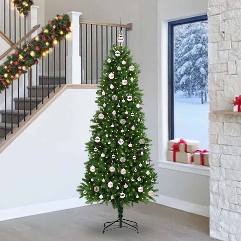 Load image into Gallery viewer, Vidaxl kerstboom met 300 led met standaard groen 240 cm pe
