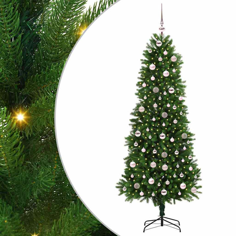 Load image into Gallery viewer, Vidaxl kerstboom met 300 led met standaard groen 240 cm pe
