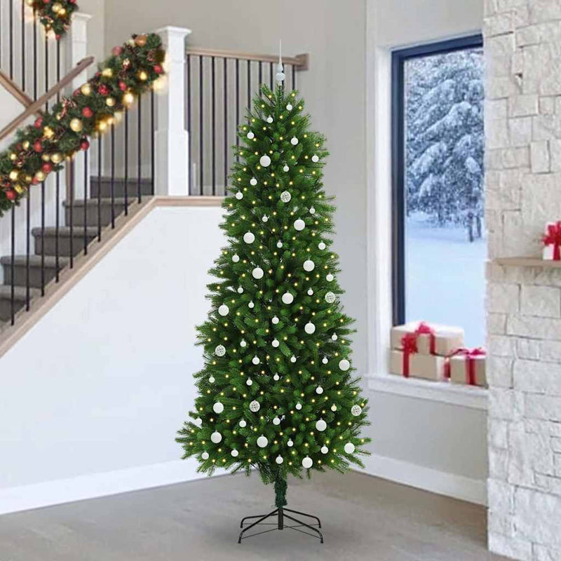 Load image into Gallery viewer, Vidaxl kerstboom met 300 led met standaard groen 240 cm pe
