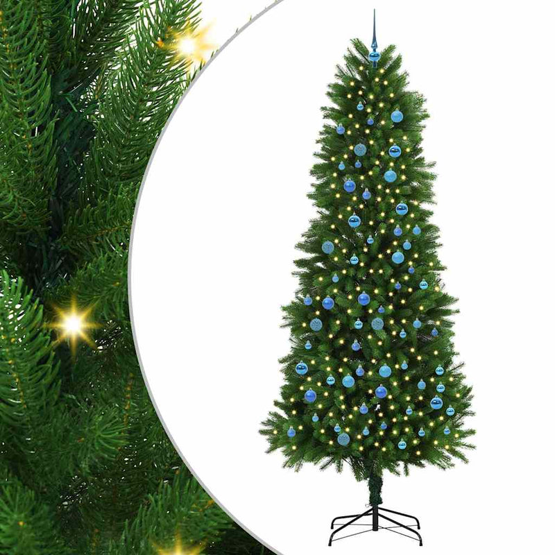 Load image into Gallery viewer, Vidaxl kerstboom met 300 led met standaard groen 240 cm pe
