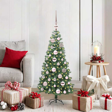 Vidaxl kerstboom met 150 led met standaard groen 120 cm pvc
