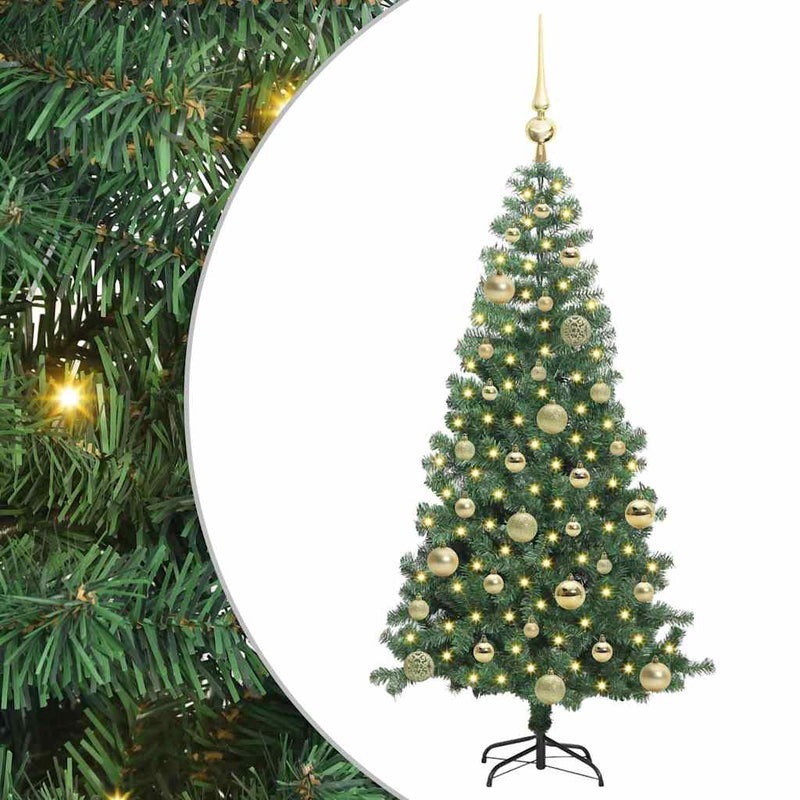 Load image into Gallery viewer, Vidaxl kerstboom met 150 led met standaard groen 120 cm pvc
