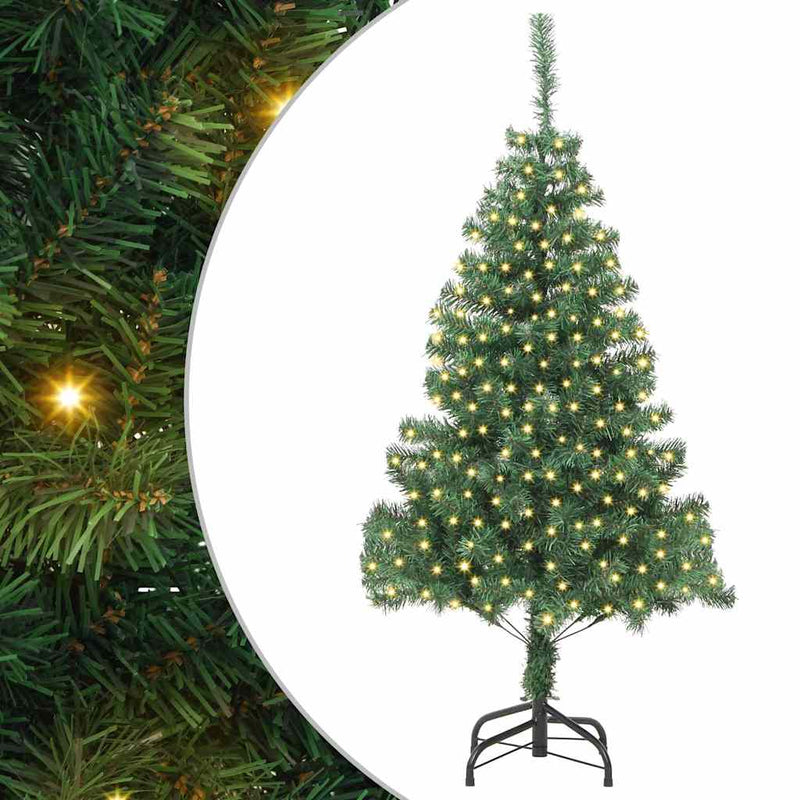 Load image into Gallery viewer, Vidaxl kerstboom met 300 led met standaard groen 180 cm pvc
