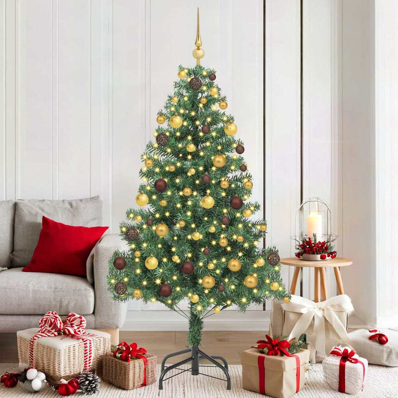 Load image into Gallery viewer, Vidaxl kerstboom met 300 led met standaard groen 180 cm pvc
