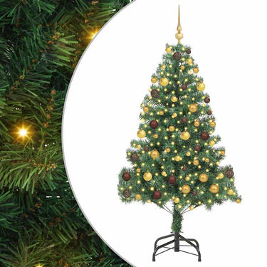 Vidaxl kerstboom met 300 led met standaard groen 180 cm pvc