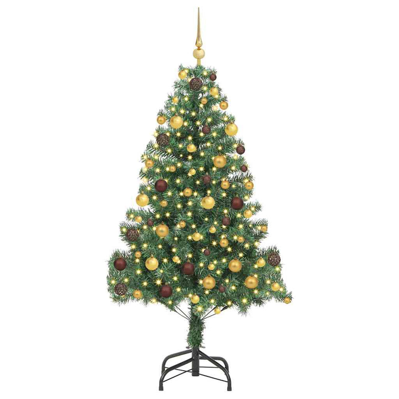 Load image into Gallery viewer, Vidaxl kerstboom met 300 led met standaard groen 180 cm pvc

