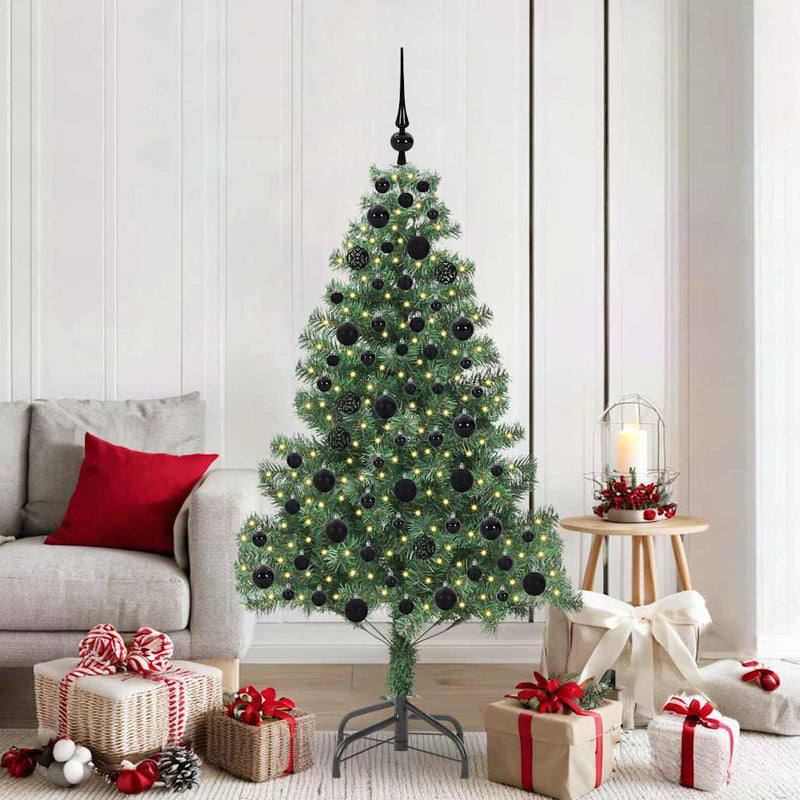 Load image into Gallery viewer, Vidaxl kerstboom met 300 led met standaard groen 180 cm pvc
