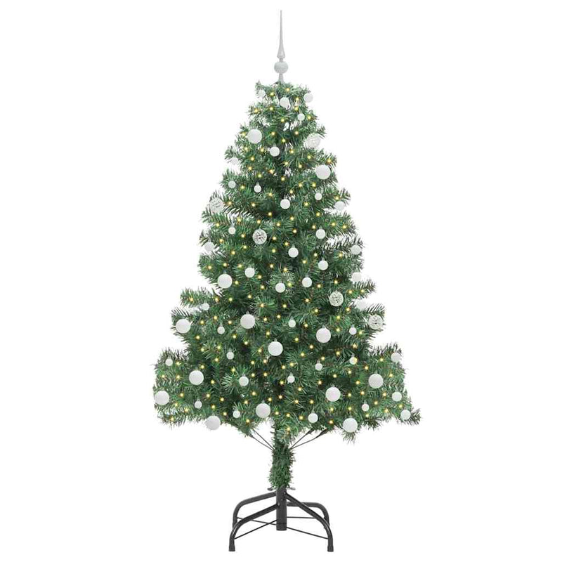 Load image into Gallery viewer, Vidaxl kerstboom met 300 led met standaard groen 180 cm pvc
