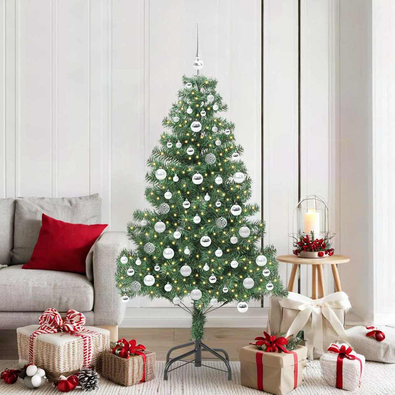 Load image into Gallery viewer, Vidaxl kerstboom met 300 led met standaard groen 180 cm pvc
