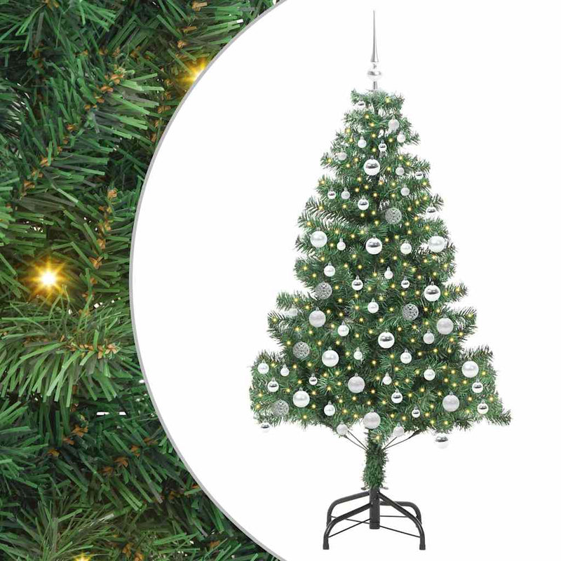Load image into Gallery viewer, Vidaxl kerstboom met 300 led met standaard groen 180 cm pvc
