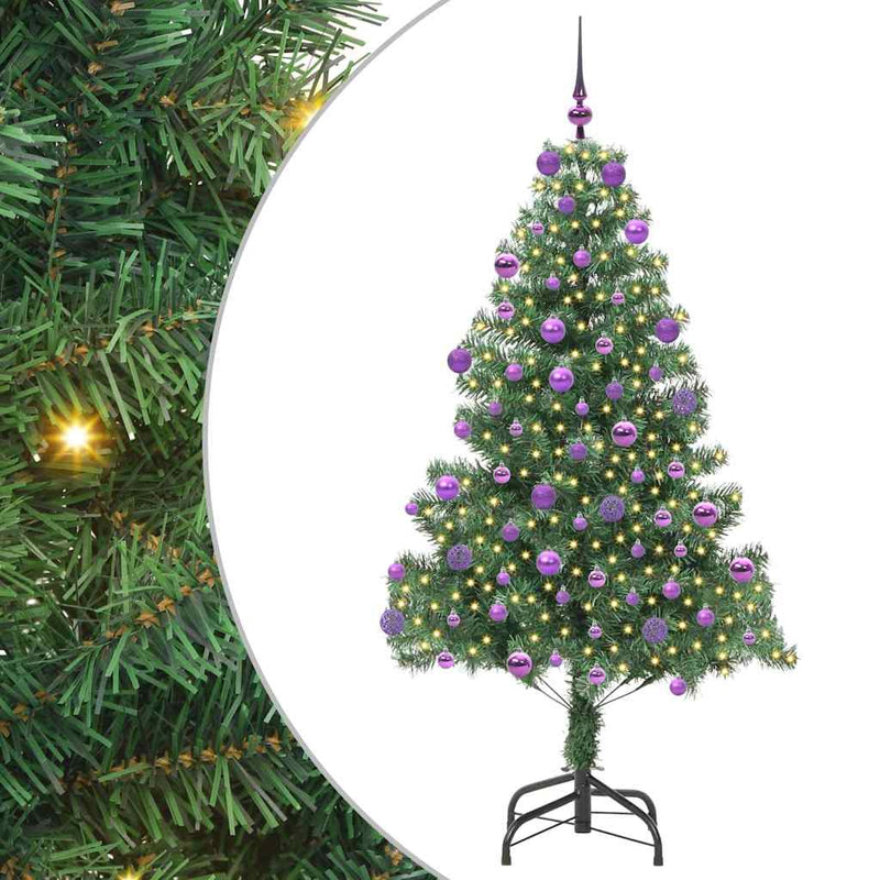 Load image into Gallery viewer, Vidaxl kerstboom met 300 led met standaard groen 180 cm pvc
