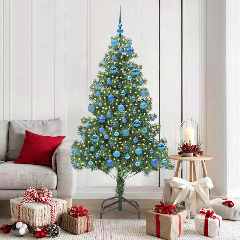 Load image into Gallery viewer, Vidaxl kerstboom met 300 led met standaard groen 180 cm pvc
