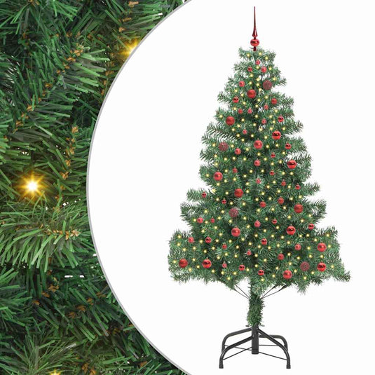 Vidaxl kerstboom met 300 led met standaard groen 210 cm pvc