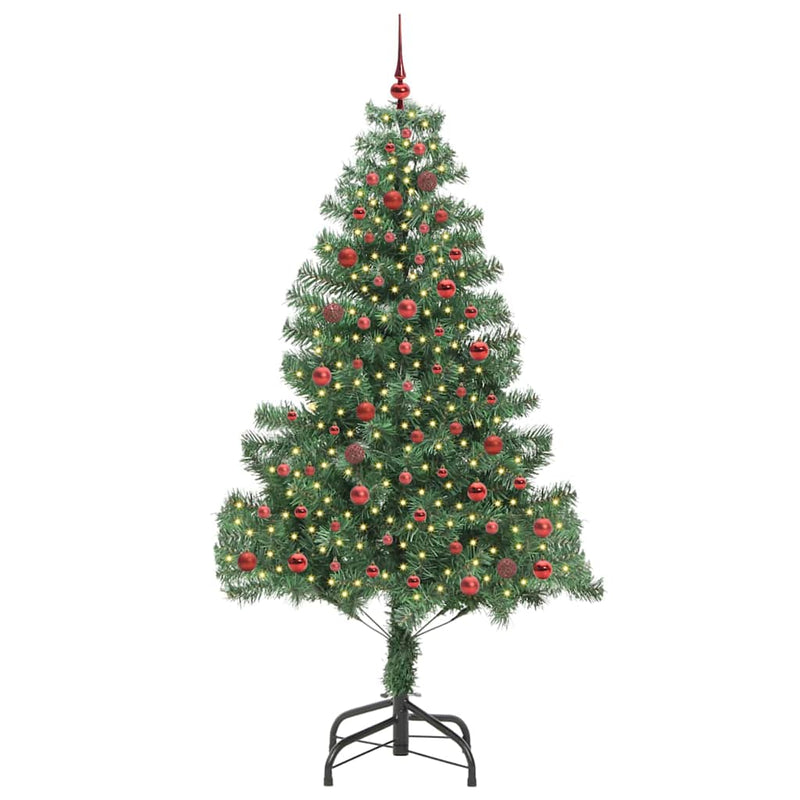 Load image into Gallery viewer, Vidaxl kerstboom met 300 led met standaard groen 210 cm pvc
