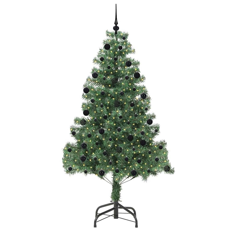 Load image into Gallery viewer, Vidaxl kerstboom met 300 led met standaard groen 210 cm pvc
