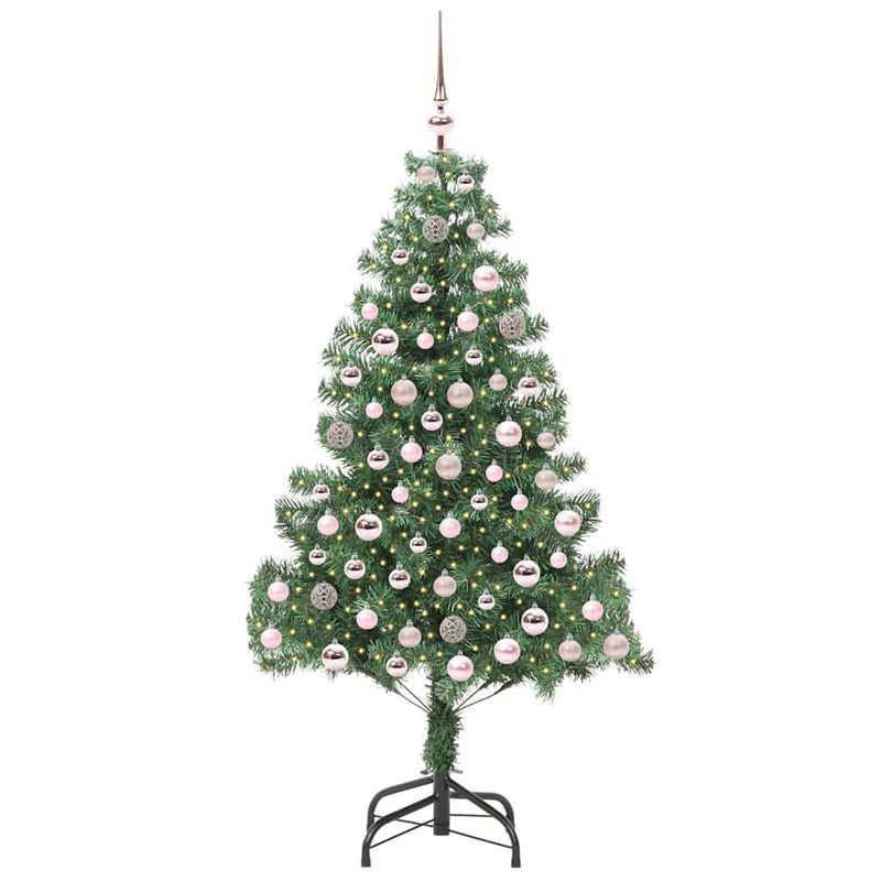Load image into Gallery viewer, Vidaxl kerstboom met 300 led met standaard groen 210 cm pvc
