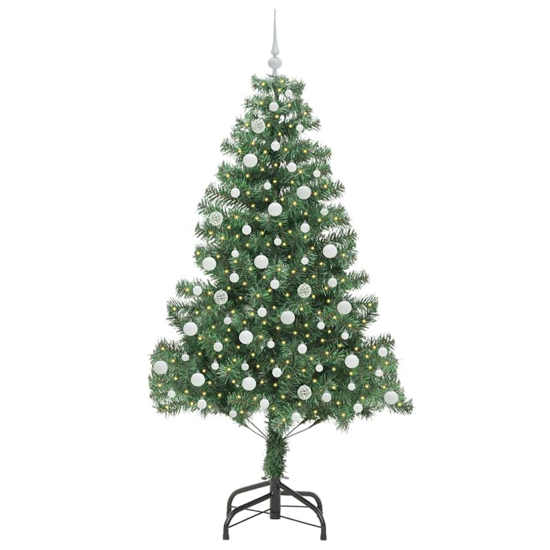 Load image into Gallery viewer, Vidaxl kerstboom met 300 led met standaard groen 210 cm pvc
